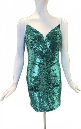 Portia & Scarlett Womens Strapless Mini Dress In Emerald