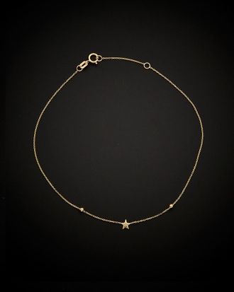 Italian Gold, Inc 14K Italian Gold Star Adjustable Anklet