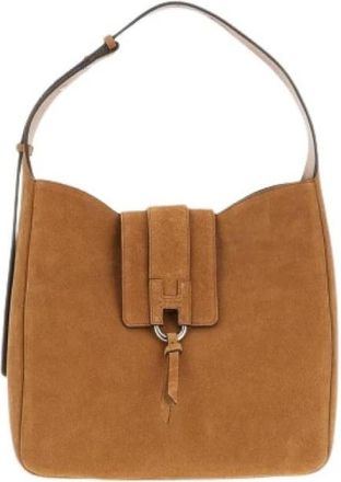 Hogan Hobo Trend Tas - Dames - Schoudertassen - Bruin - ONE Size - Leer - Tassen