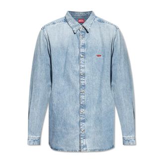 Diesel Denim Overhemd D-Simply - Heren - Spijkeroverhemden - Blauw - S - Denim - Overhemden