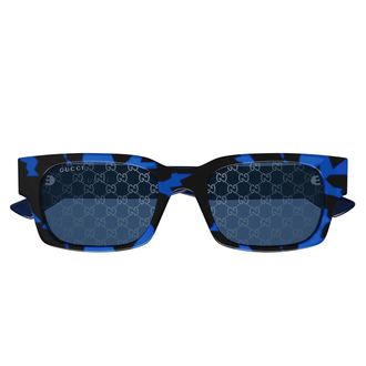 Gucci Sunglasses Gg2084 S 004 Blue Tortoise/Blue Monogram Men