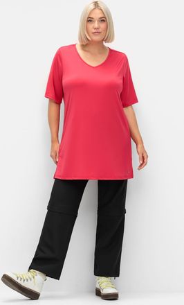 Sheego Webhose SHEEGO, Damen, Gr. 40, Normalgr&ouml;ssen, schwarz, 89% Polyester, 11% Elasthan, unifarben, Hosen Webhose