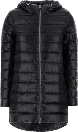 Herno A-Shape Resort Ultralight Donsjas - Dames - Gewatteerde jassen - Zwart - S - Nylon - Jassen