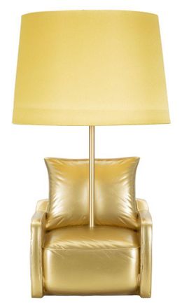 Mauro Ferretti L&aacute;mpara De Mesita De Noche Midcentury Amarilla Cm &Oslash; 26x46