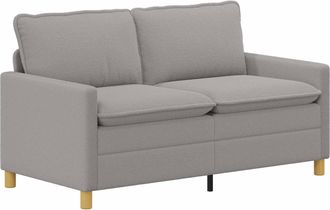 vidaXL Sof&aacute; Gris Claro 156 X 81 X 87,5 Cm Tela Vidaxl