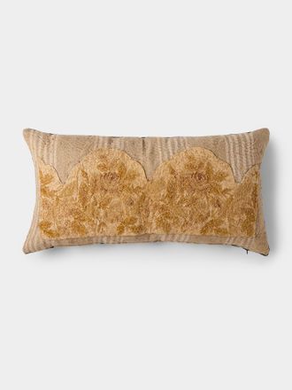 By Walid 18th-Century French Aubusson Tapestry Wool and Linen Cushion (27.5in/70cm)