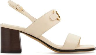 Ferragamo Ferragamo 55Mm Gancini-Buckle Leather Sandals