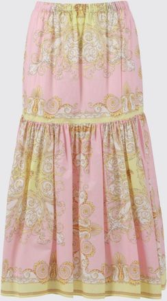 Versace Gonna Versace in cotone con stampa Baroque