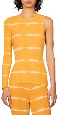 Sandro Bali Ribbed Stripe Top in Clementine at Nordstrom Rack, Size 3 (Fits Like 8 Us)