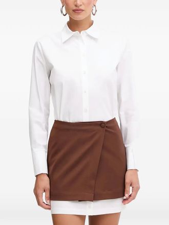 Patrizia Pepe layered mini dress - White