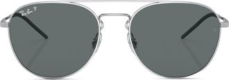 Ray-Ban pilot-frame sunglasses - unisex - Metal - 55 - Silver