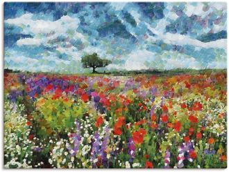 Artland Leinwandbild »Bunte Wiese« Blumenwiese 1 Stk. tlg. auf Keilrahmen gespannt