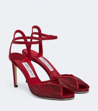 Jimmy Choo London Sandalias Sacora con cristales