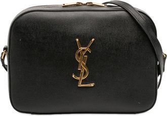 Saint Laurent Borsa a tracolla Grain De Poudre Classic Monogram 2015 - Nero