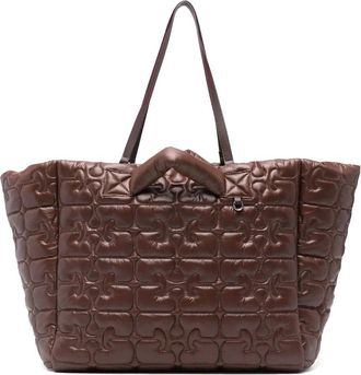 Ganni Re-tech Quilted Tote