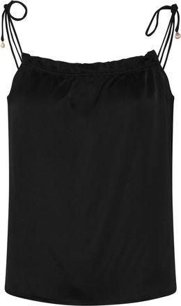Bruuns Bazaar Korthalsia BBTora Top - Dames - Blouses - Zwart - L - Overhemden