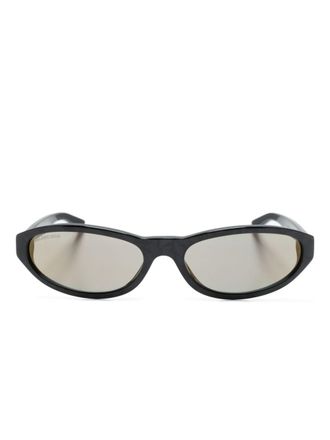 Balenciaga Occhiali da sole ovali - Nero