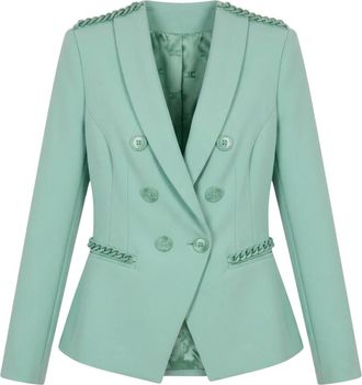Elisabetta Franchi Mujer, Chaquetas, Verde, Talla: M