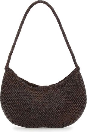 Dragon Diffusion Shoulder Bags, female, Brown, Size: ONE SIZE Brown Woven Leather Shoulder Bag