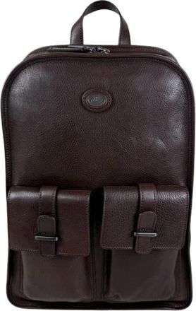 The Bridge Isaia Rugzak - Heren - Rugzakken - Bruin - ONE Size - Leer - Tassen