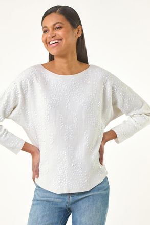Roman Sequin Textured Knit Jumper