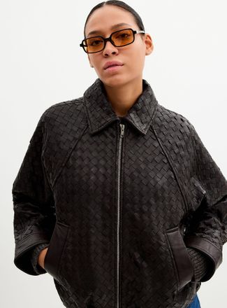 Second Female Womens Vermont braided leather jacket