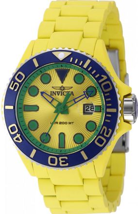 Invicta IN-49483 Mens Grand Diver Watch - Yellow - One Size