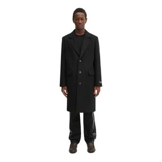 Lacoste Single-Breasted Coats - Heren - Mantel - Zwart - M - Jassen