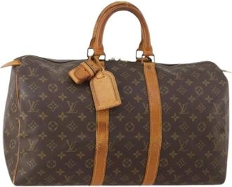 Louis Vuitton Pre-owned Weekend Bags, female, Brown, Size: ONE SIZE Pre-owned Keepall 45 Boston Bag