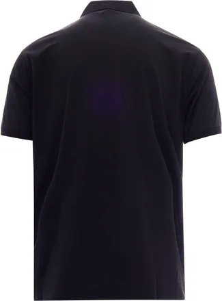 Emporio Armani Mens Polo Shirt Micro Acquila Black Beauty Fabric: Lyocell T-shirts And Polos