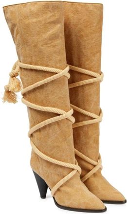 Isabel Marant Slippers - female - Isabel Marant - Heeled Boots - Yellow - 3 UK - Shoes