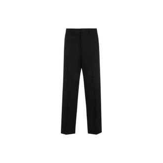 Valentino Garavani Suit Trousers, male, Black, Size: L Straight-Leg Trousers