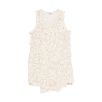 Comme Des Gar&ccedil;ons Round-neck Knit Top - female - Comme des Gar&ccedil;ons - Round-neck Knitwear - Beige - S - Knitwear