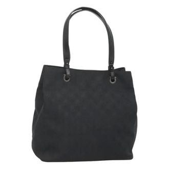 Ferragamo Tweedehands Canvas handtassen - Dames - Pre-owned - Zwart - Maat: ONE Size