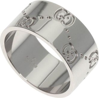 Gucci White Gold (18K) Band Ring (Pre-Owned)