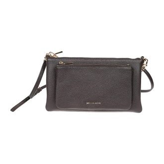 Michael Kors Tassen, Dames, Bruin, ONE Size, Leer, Jet Set Medium Pebbled Leather Convertible Crossbody Tas