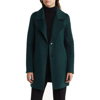 Belle & Bloom Ex-Boyfriend Wool Blend Oversized Jacket in Dark Green at Nordstrom Rack, Size Large
