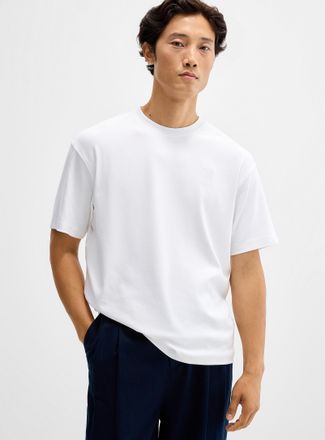 Psycho Bunny Mens Tone-on-tone embroidered logo T-shirt