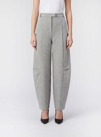 Rotate Pantaloni baggy a gamba larga in misto viscosa con chiusura decentrata