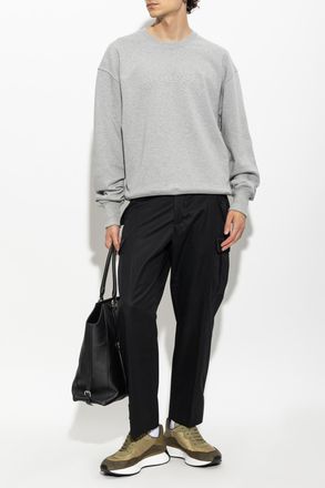 Alexander McQueen Sweatshirt With Logo, Mens, Grey