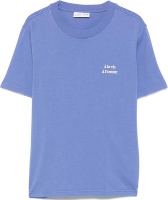Maison Labiche Embroidered-detail Cotton T-shirt