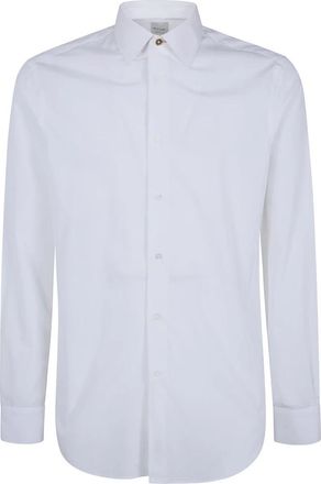 Paul Smith SC Tailored Fit Shirt - Heren - Zakelijke Overhemden - Wit - 3XL - Katoen - Overhemden