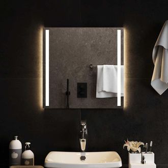 vidaXL Espejo De Ba&ntilde;o Con Led 50x50 Cm Vidaxl