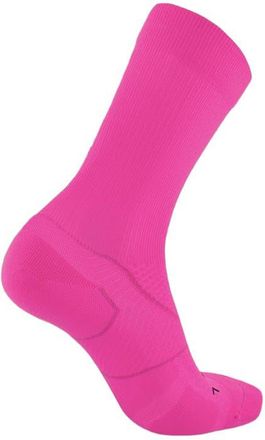 2XU Vectr Light Cushion Crew Socks in Fuchsia/black at Nordstrom, Size X-Large