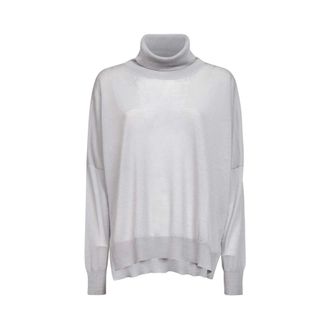 Blanca Vita Ribbed Turtleneck - female - Blanca Vita - Turtlenecks - White - XS - Knitwear