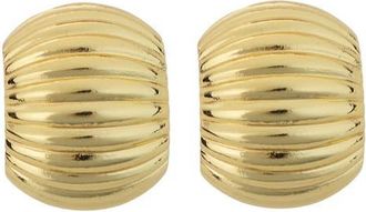 Panacea Grooved Domed Earrings in Gold at Nordstrom