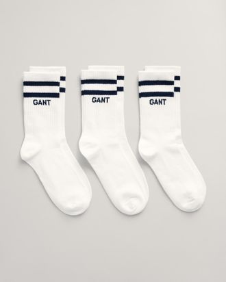 GANT Teens 3-Pack Sport Socks (34-36) WHITE