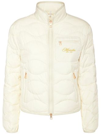 【関税&送料込】Moncler White Quilted Jacket In Nylon Moncler Chitre Quilted Jacket | Neiman Marcus