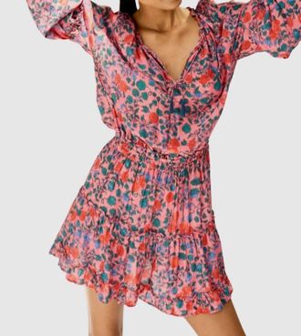 Natalie Martin Maggie Mini Dress In Rose Bandana
