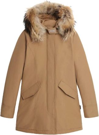 Woolrich City Fabric Anorak Parka - Dames - Parka Jassen - Bruin - XS - Jassen